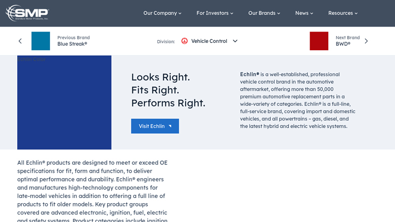 Echlin® capp auto parts