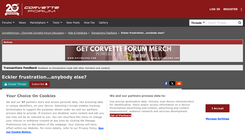 Eckler frustration...anybody else? ecklers auto parts catalog