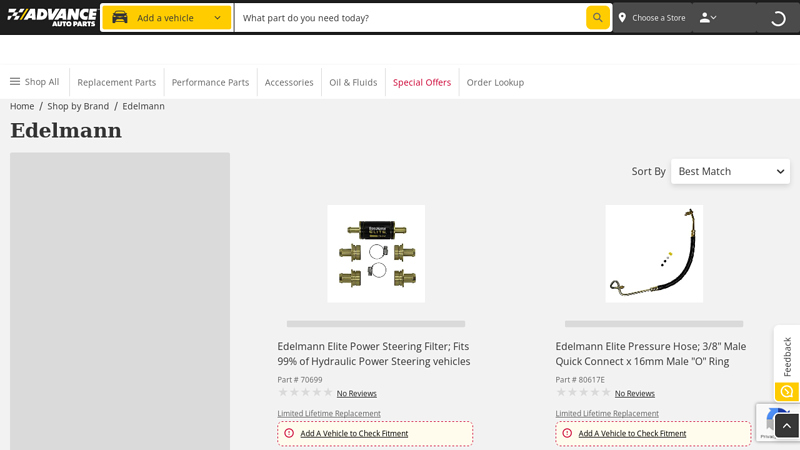 Edelmann advance auto parts pigeon forge
