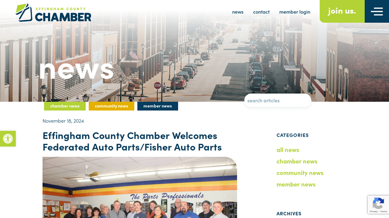 Effingham County Chamber Welcomes Federated Auto Parts/Fisher ... fisher auto parts warehouse