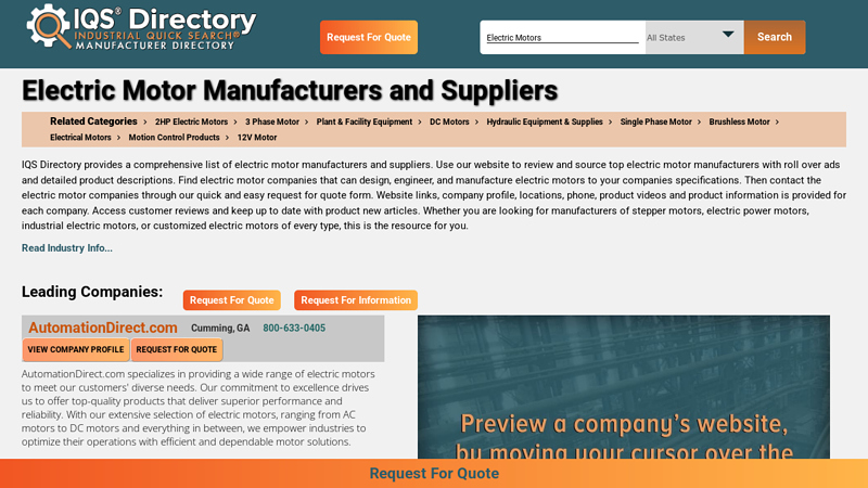 Electric Motor Manufacturers and Suppliers north american electric motor parts