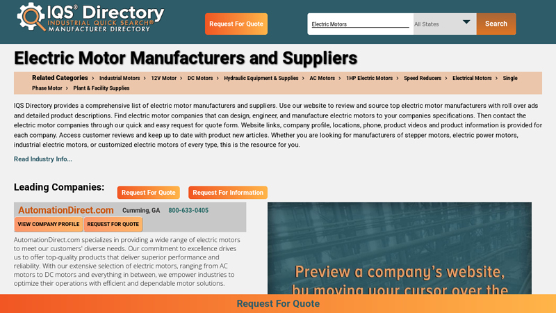 Electric Motor Manufacturers and Suppliers electric motor parts