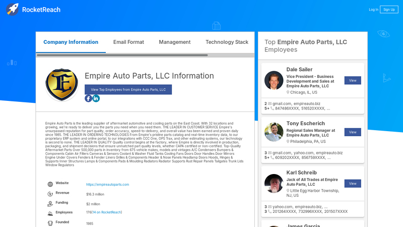 Empire Auto Parts, LLC Information empire auto parts