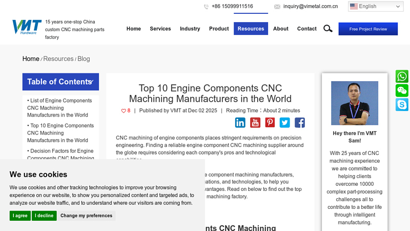 Engine Components CNC Machining Manufacturers in the ... cnc auto parts