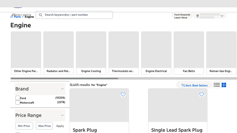 Engine Parts original ford parts