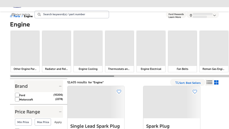 Engine Parts ford industrial engine parts