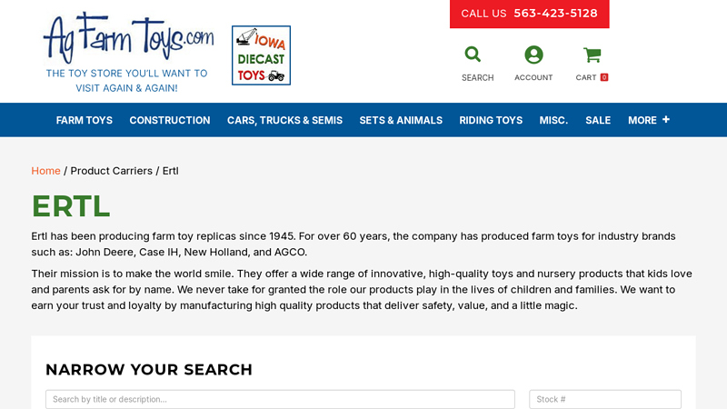 Ertl toy tractor parts