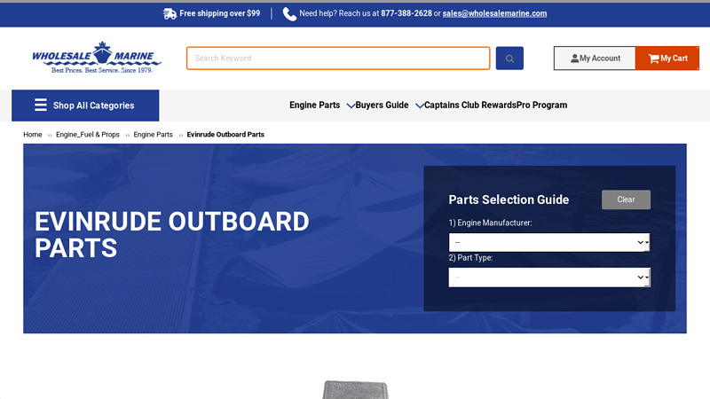 Evinrude Outboard Parts johnson evinrude outboard motor parts