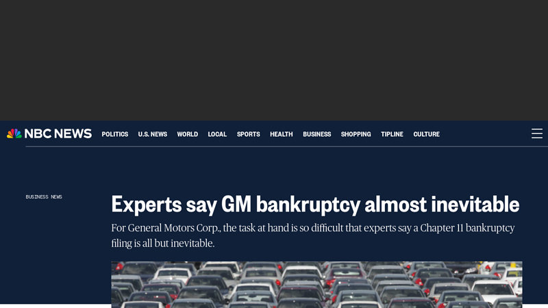 Experts say GM bankruptcy almost inevitable do car companies have to stock parts in bankruptcies reddit