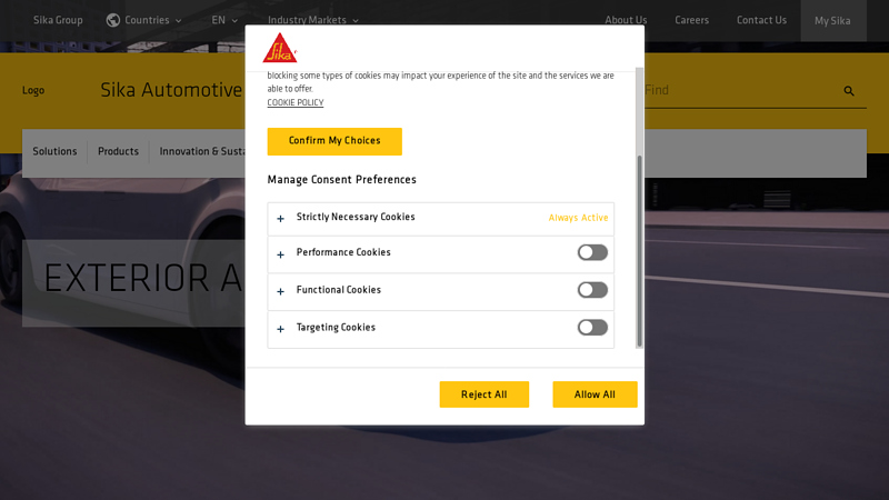 Exterior Adhesives glue for car parts