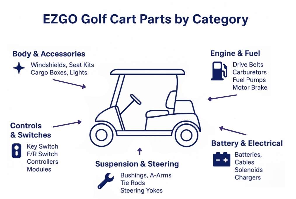 Ezgo Golf Car Parts guide