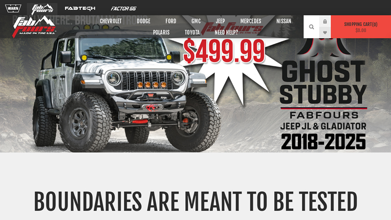 Fab Fours: Premium Truck and SUV Parts ford ranger prerunner parts