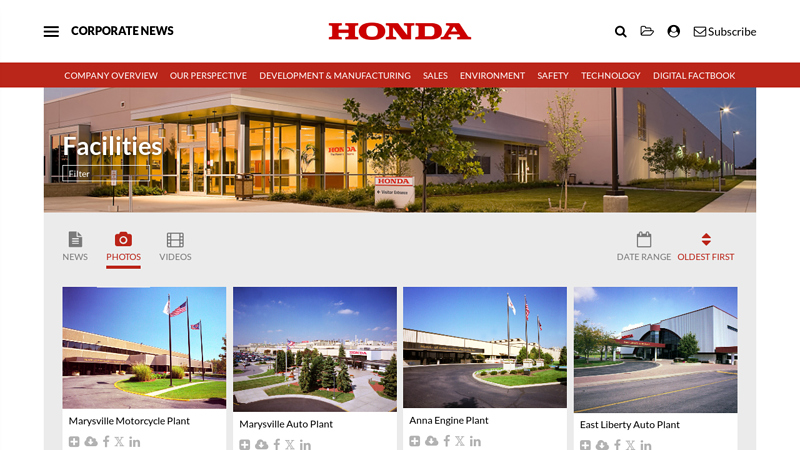 Facilities honda auto parts warehouse