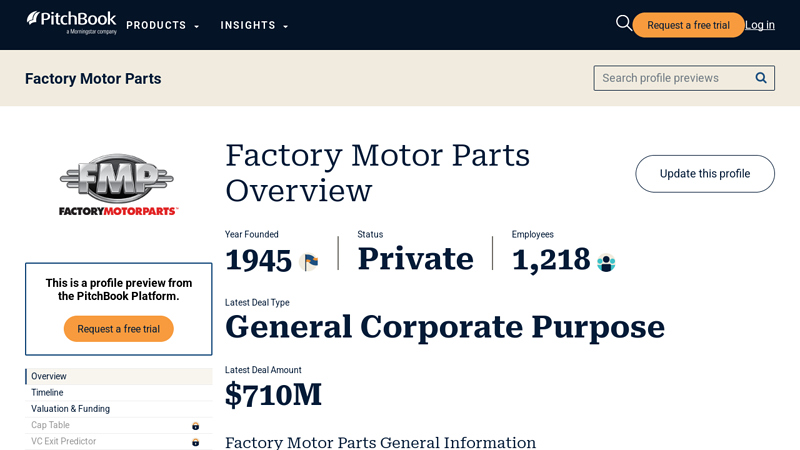 Factory Motor Parts 2026 Company Profile factory motor parts eagan minnesota
