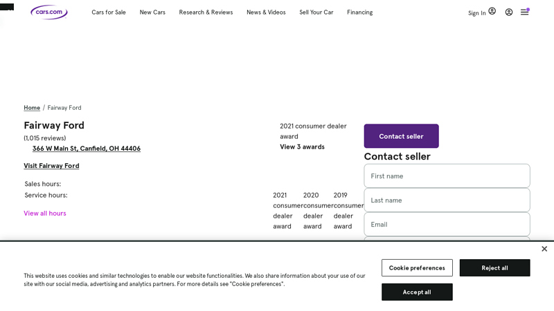 Fairway Ford fairway ford ohio parts