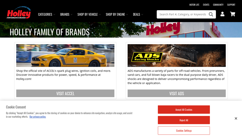 Family of Brands holley auto parts
