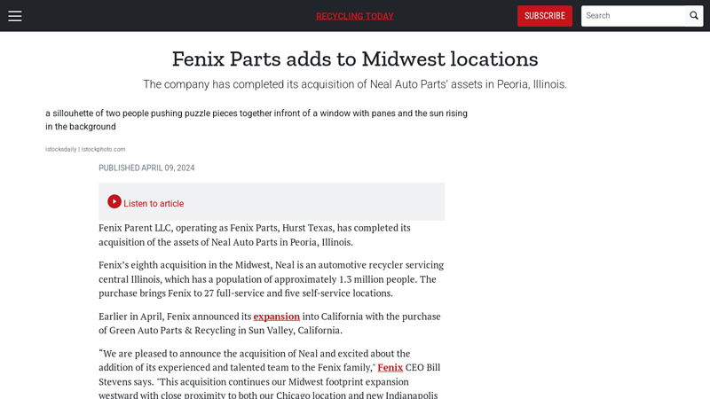 Fenix Parts adds to Midwest locations neal auto parts