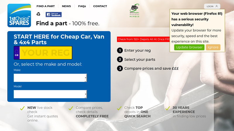 Find a Part 1st choice auto parts