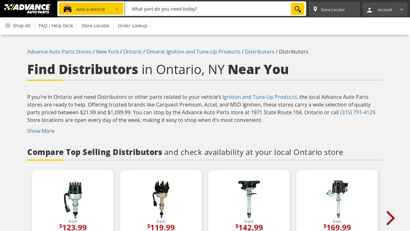 Find Distributors in Ontario, NY Near You advance auto parts albion ny