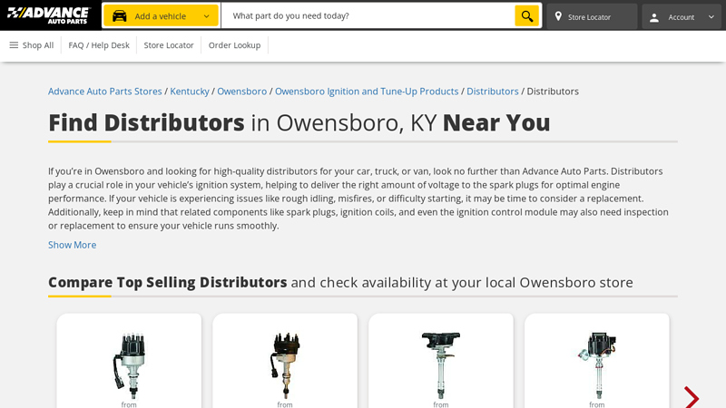 Find Distributors in Owensboro, KY Near You advance auto parts owensboro ky