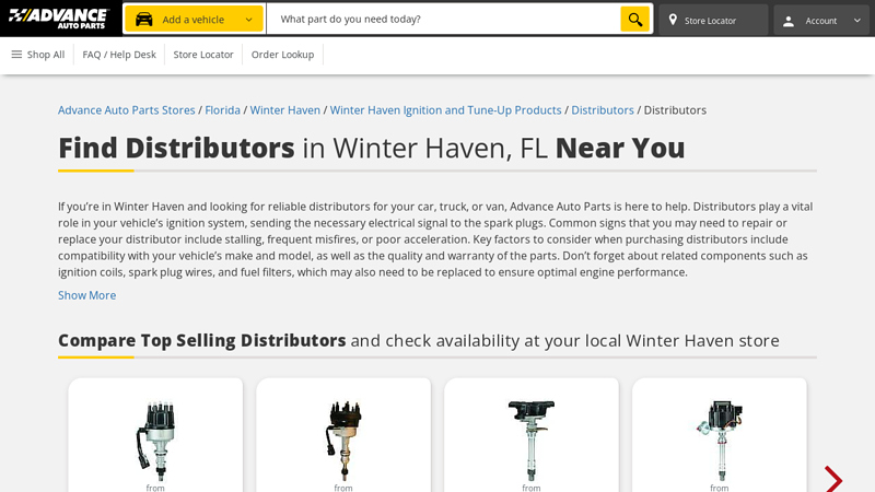 Find Distributors in Winter Haven, FL Near You advance auto parts auburndale