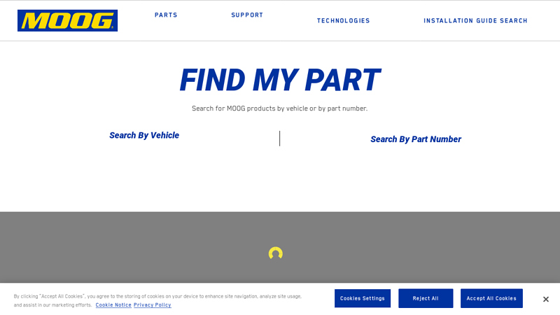 Find My Part interchangeable car parts lookup