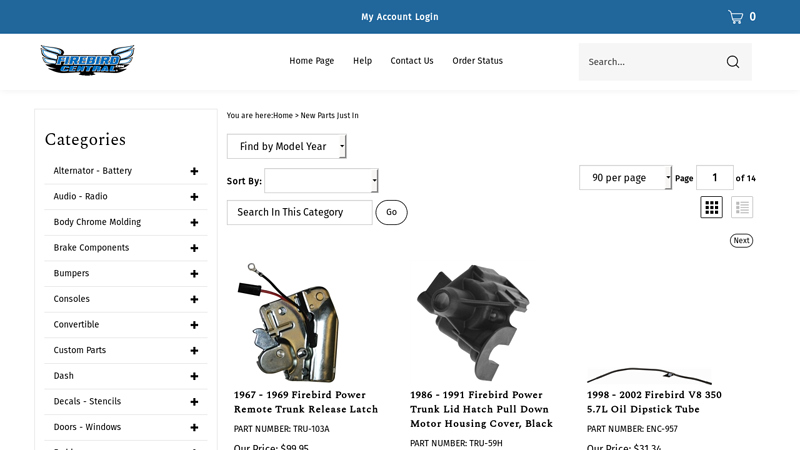 FIREBIRD BRAND NEW PARTS firebird car parts