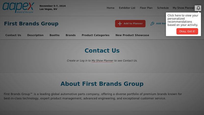 First Brands Group auto parts vegas