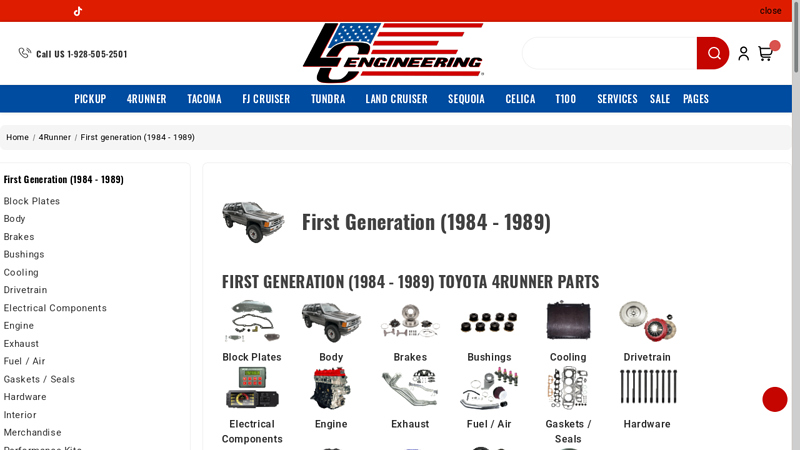 First Generation (1984 4runner car parts