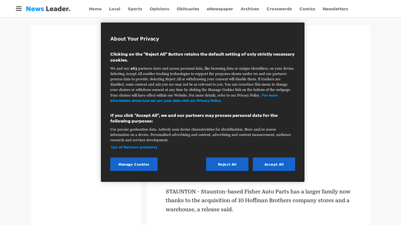 Fisher Auto acquires 10 new locations fisher auto parts warehouse