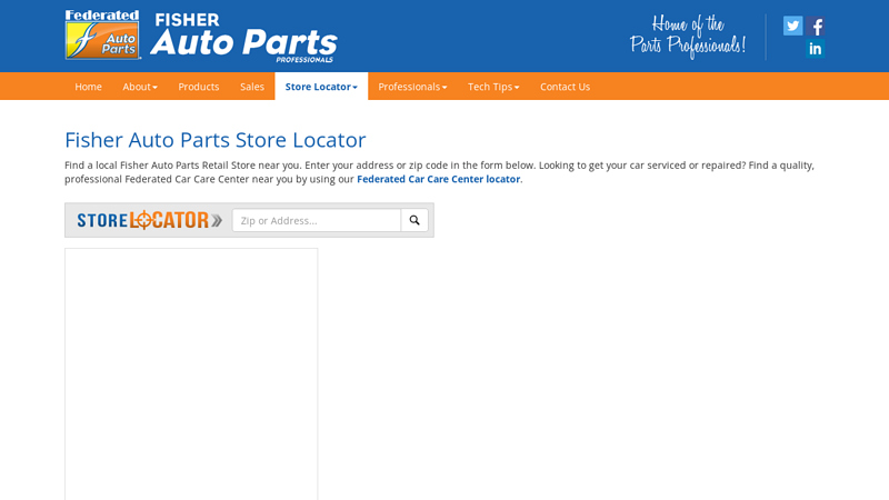 Fisher Auto Parts Store Locator fishers auto parts store