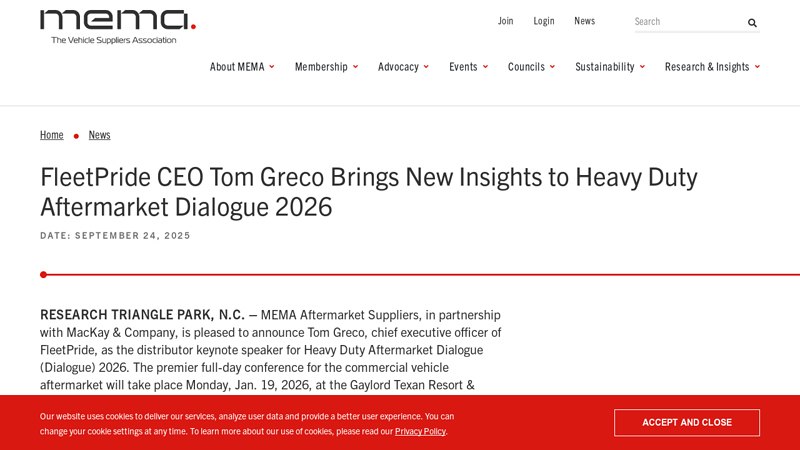 FleetPride CEO Tom Greco Brings New Insights to Heavy Duty ... advance auto parts gaylord