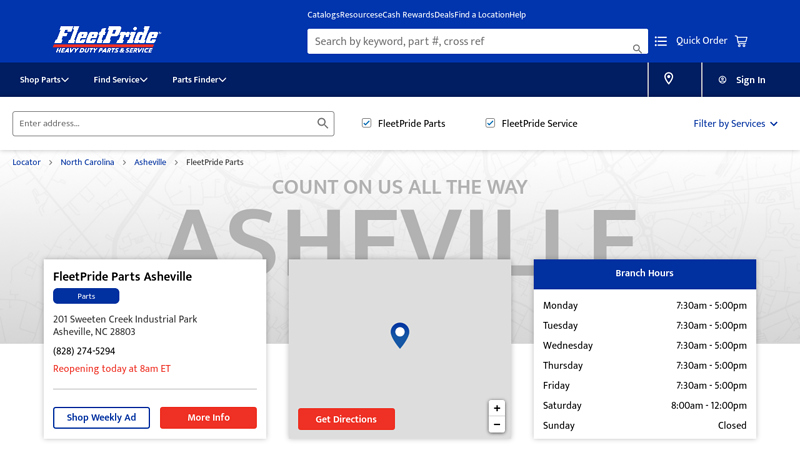 FleetPride Parts Asheville truck city chrome & parts llc