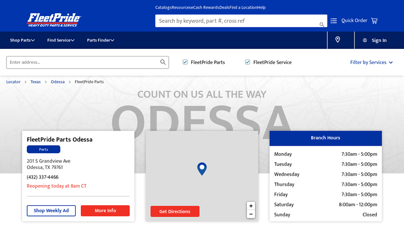FleetPride Parts Odessa auto parts odessa tx