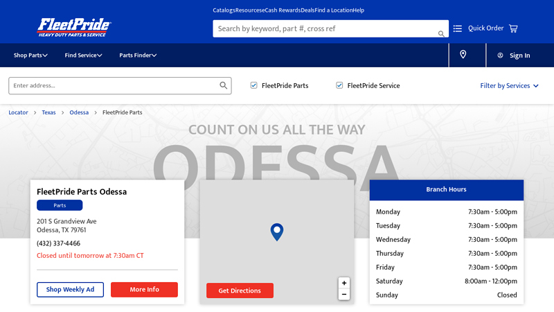 FleetPride Parts Odessa truck parts odessa tx