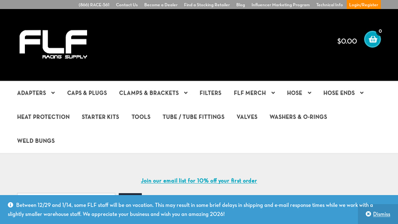 FLF Racing Supply finish line car parts