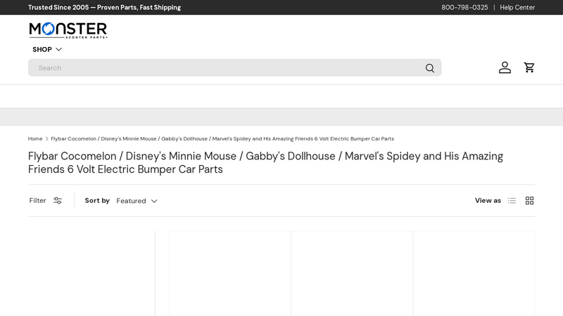Flybar Cocomelon / Disney's Minnie Mouse / Gabby's Dollhouse ... flybar bumper car replacement parts