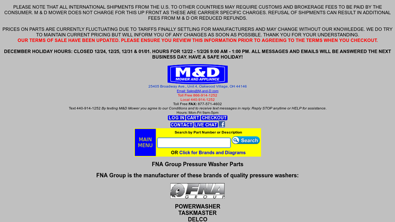 FNA Group Pressure Washer Parts honda pressure washer parts