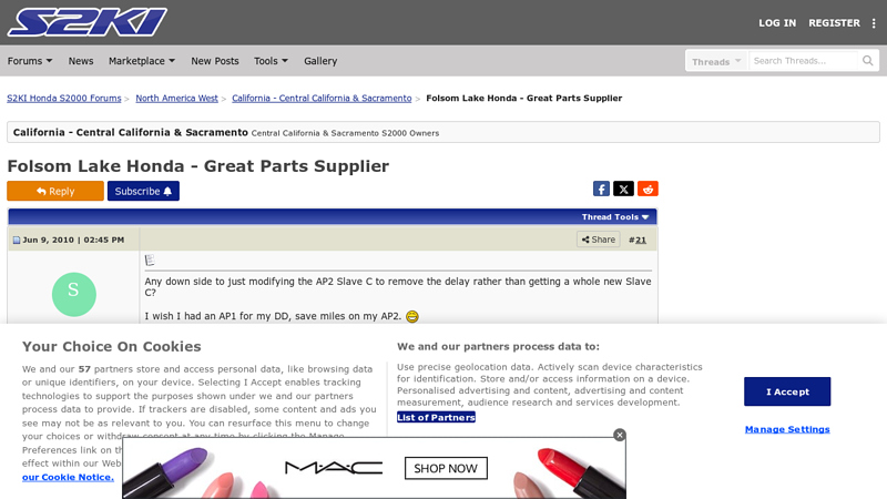 Folsom Lake Honda folsom lake honda parts & service