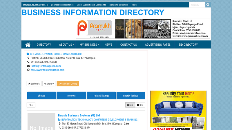 Fontana Auto Parts (U) Ltd fontana auto parts