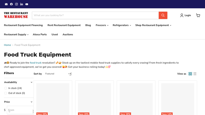 Food Truck Equipment lunch truck parts