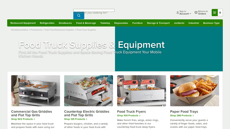 Food Truck Supplies & Equipment taco truck parts