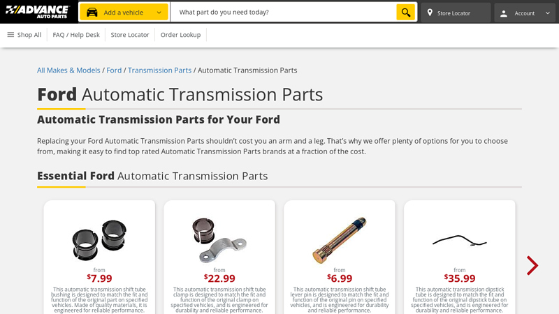Ford Automatic Transmission Parts ford automatic transmission parts
