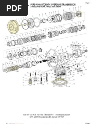 Ford Automatic Transmission Parts guide