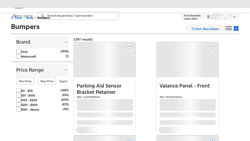 Ford® Bumpers ford f150 front bumper parts