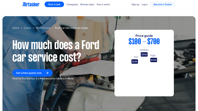 Ford Car Service Cost Guide ford service part pricing