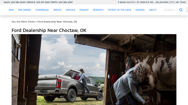 Ford Dealership Near Choctaw, Oklahoma ford parts tulsa
