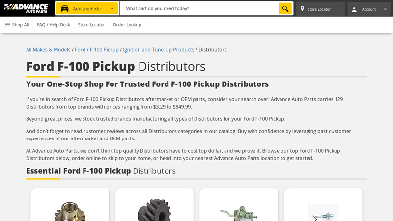 Ford F f 100 ford parts