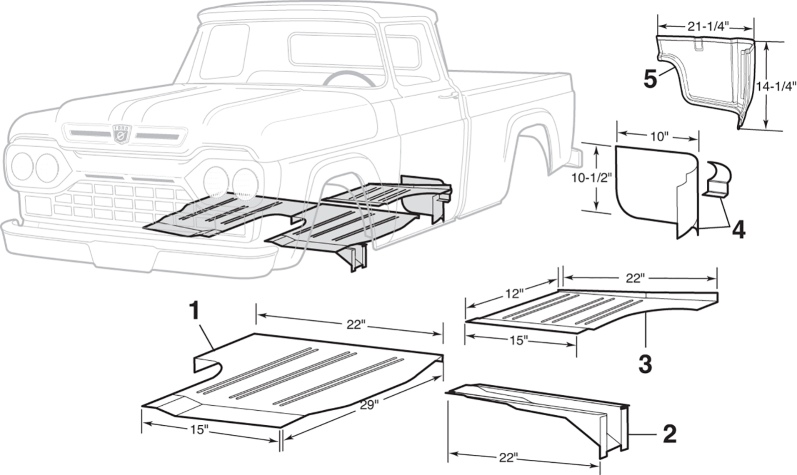 Ford F100 Restoration Parts guide