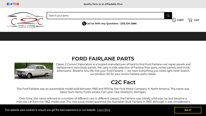 Ford Fairlane Parts 55 ford fairlane parts
